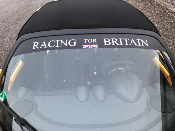 Blendstreifen Frontscheibe  Racing for Britain