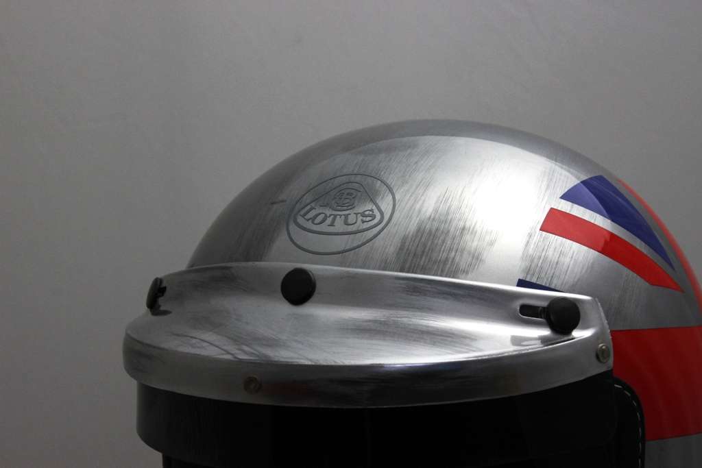 Helm im Retro Design mit Unionjack Lotus Shop Lotus